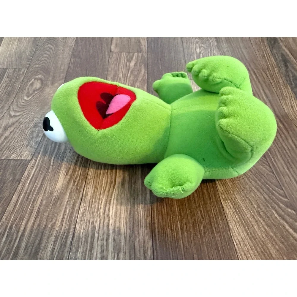 Vintage 1987 Jim Henson Baby Kermit the Frog Plush Muppet Babies 80s Toy Green